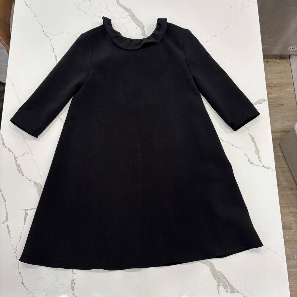 Pomander Place Dress Size Small Black Tuckernuck Ruffle Collar Bow Mini Cocktail - Picture 6 of 10